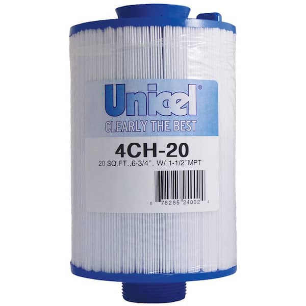 Unicel CH Series 4-5/8 in. Dia x 6-3/4 in. 20 sq. ft. Replacement Filter Cartridge with Molded Cone Top Handle