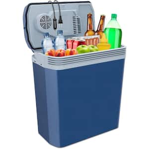 24 L Electric Cooler and Warmer Portable Car Fridge with Handle