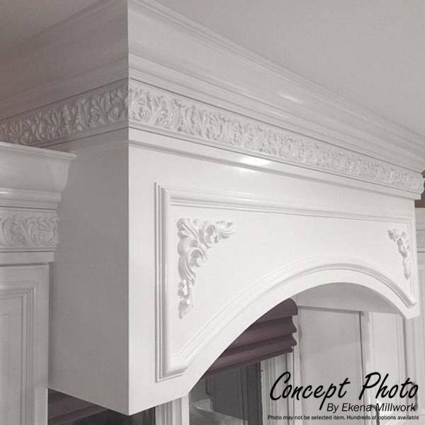 Jefferson White Urethane Traditional Crown Moulding 94.5"