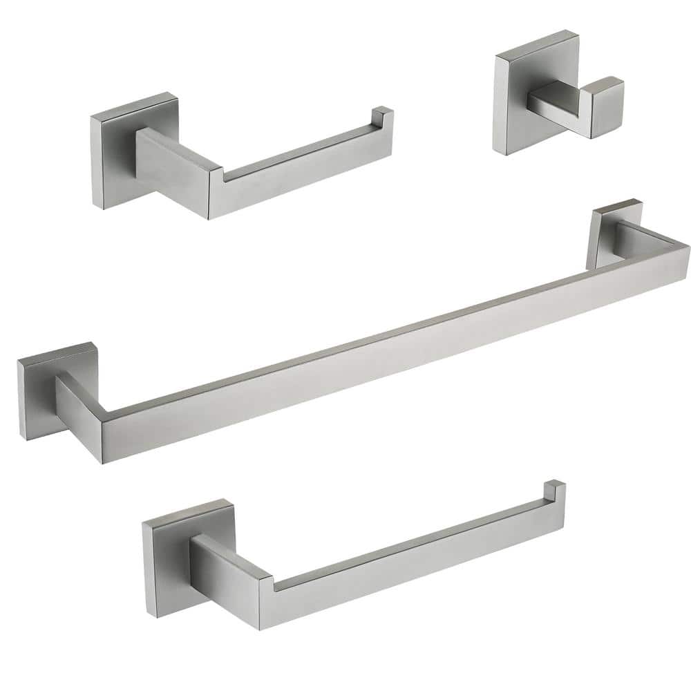 Brushed Nickel Stainless Steel Bathroom Hardware Set