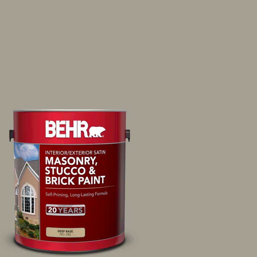 1 gal. #MS-52 Timber Satin Interior/Exterior Masonry, Stucco and Brick Pain