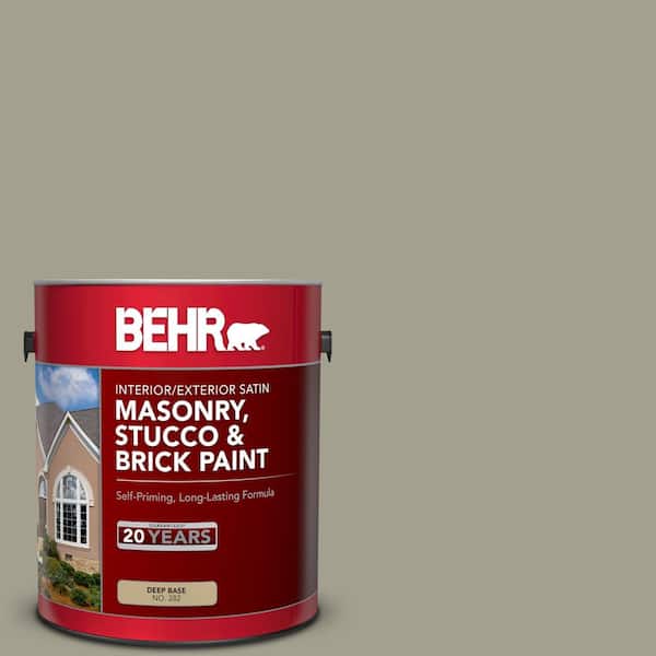 BEHR 1 gal. #MS-52 Timber Satin Interior/Exterior Masonry, Stucco and Brick Paint