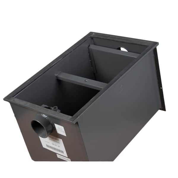 Regency 30 lb. 15 GPM Grease Trap with 2 Non-Threaded Connections