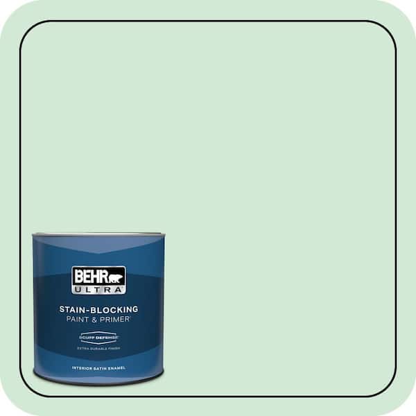 BEHR ULTRA 1 qt. #460C-3 Venetian Pearl Extra Durable Satin Enamel Interior Paint & Primer