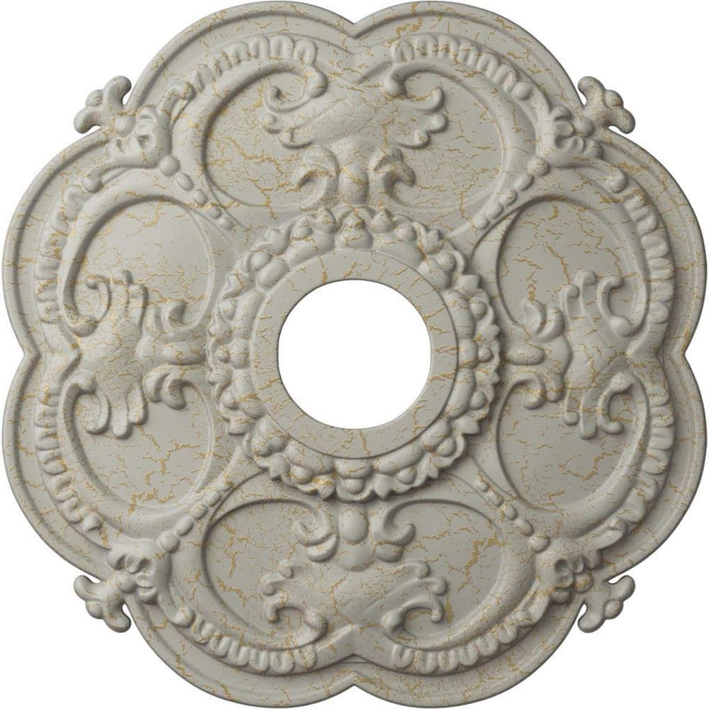1-1/2 in. x 18 in. x 18 in. Polyurethane Rotherham Ceiling Medallion, Pot of Cream Crackle price history on PriceWatchPro