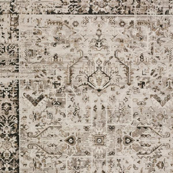 8 X 10 Gray Oriental Runner Rug