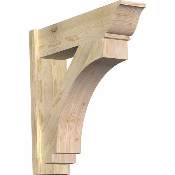 Ekena Millwork 8 in. x 30 in. x 30 in. Imperial Traditional Rough Sawn Douglas Fir Outlooker