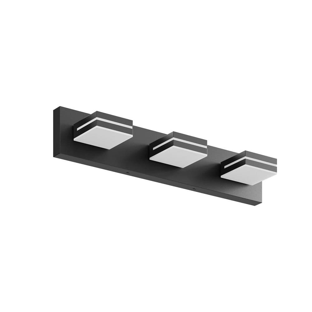23.6 in. 3 Black Vanity Light with Acrylic Shades price history on PriceWatchPro
