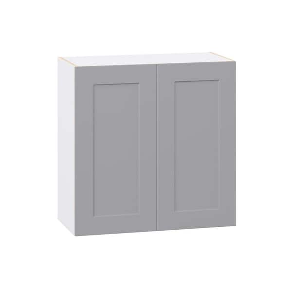 Roseland 30 in. W x 14 in. D x 30 in. H Assembled Shaker Wall Kitchen Cabinet in Slate Gray