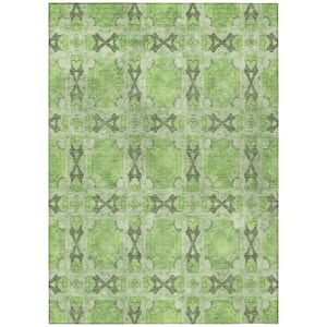 Chantille ACN564 Green 9 ft. x 12 ft. Machine Washable Indoor/Outdoor Geometric Area Rug