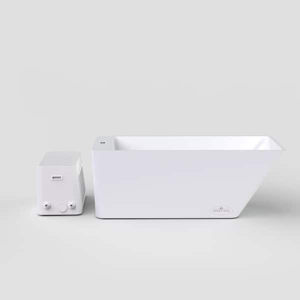 SIERRA SPAS Cold Plunge Pro 1 Person 67 In. 2 Jet W/ 1 HP Chiller 110V Plug and Play with Cover and Ozonator