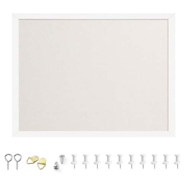 12 in. x 16 in. Outdoor Bulletin Board with Linen, Linen Cork Board for School, Home & Office