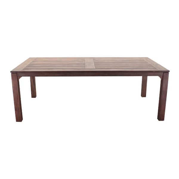 Courtyard Casual Bridgeport II Dining Table 72 in. x 39 in. Stained ...