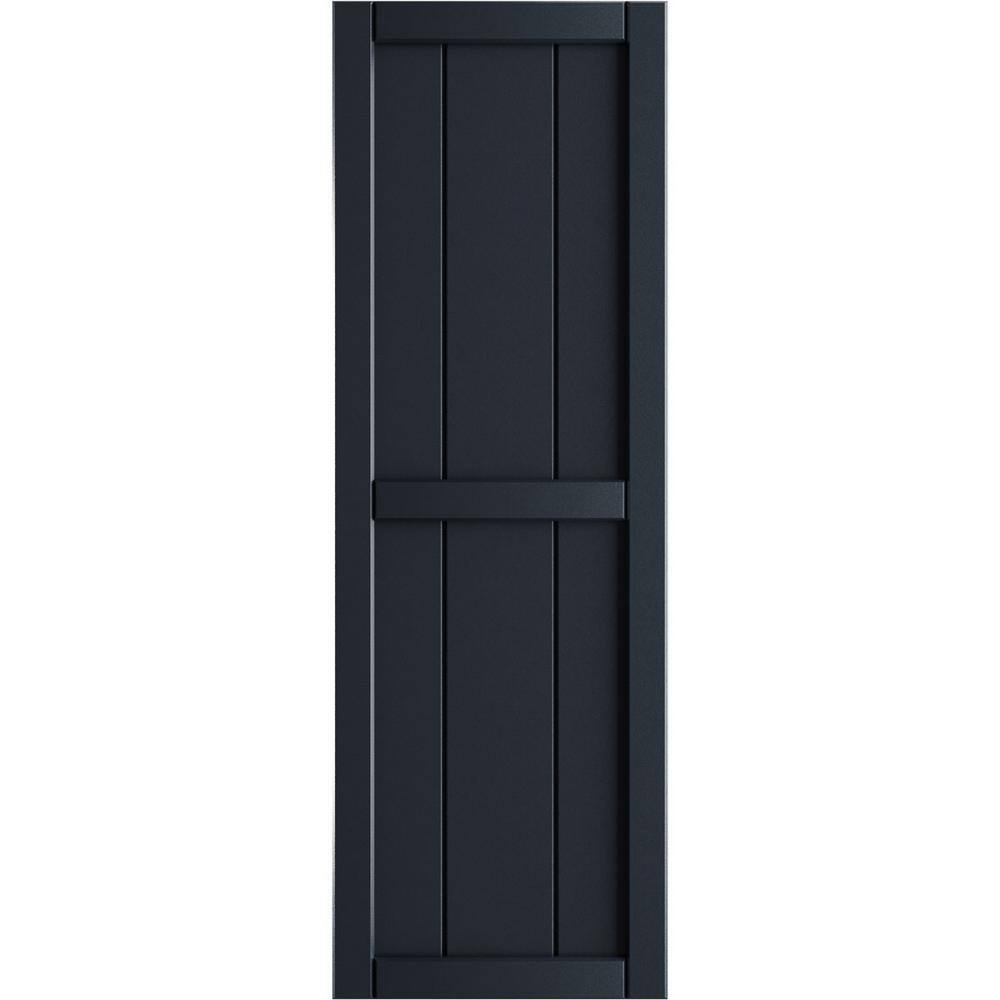 21-1/2 in. x 95 in. True Fit PVC 4-Board Framed Board and Batten Shutters in Starless Night Blue (Per Pair) price history on PriceWatchPro