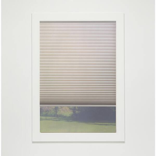 Perfect Lift Window Treatment Gray Cloud Cordless Light Filtering Eco Polyester Cellular Shades - 42 in. W x 42 in L