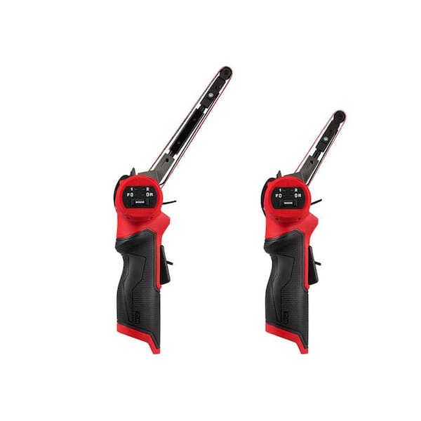 Milwaukee M12 FUEL 12V Lithium-Ion Brushless Cordless 1/2 in. x 18 in. Bandfile and 3/8 in. x 13 in. Bandfile
