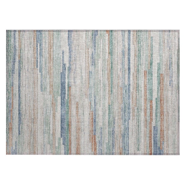 Chantille Machine Washable Indoor/Outdoor Abstract ACN2000 Linen 2 ft. x 3 ft. Accent Rug