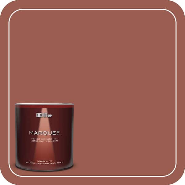 BEHR MARQUEE 1 Qt. #S160-6 Red Potato One-Coat Hide Matte Interior Paint & Primer