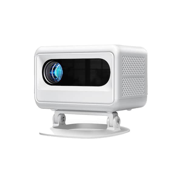 Vrbgify 1920 x 1080 Full HD Electric-Focus Portable BT Mini Projector Smartphone/TV Stick/HDMI/USB with 9500 Lumens and Stand