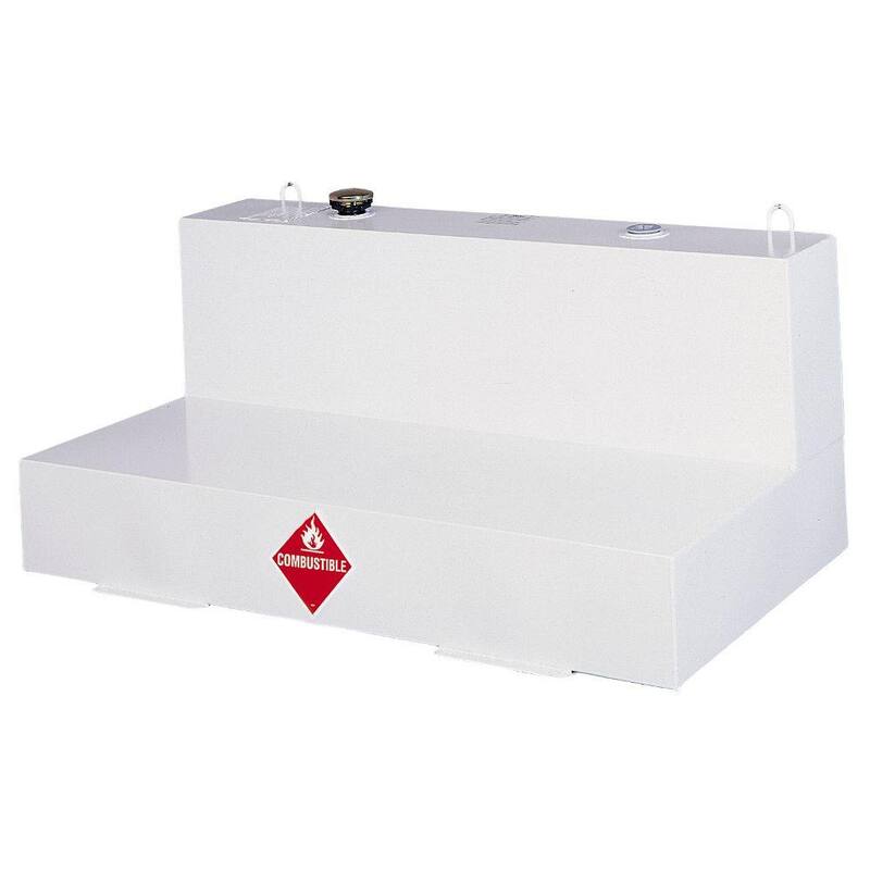 Jobox L-Shaped Steel Liquid Transfer Tank in White