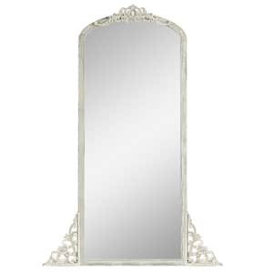 28 in. W x 67 in. H Arched Wood Framed Mirror for Bedroom Entryway