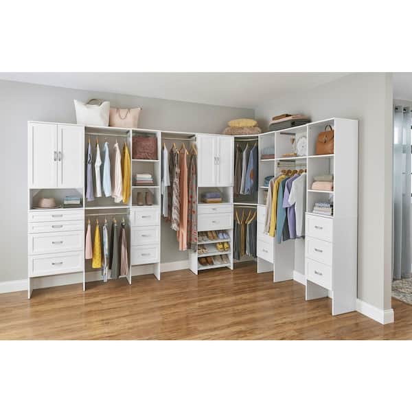 ClosetMaid Style+ 10 in. H x 17 in. W White Shaker Drawer Kit for