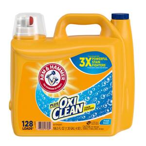 AandH 166.5 oz. Fresh Scent Plus OxiClean Liquid Laundry Detergent (128 Loads)