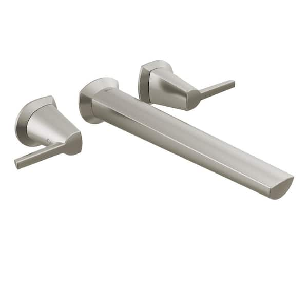 Delta Galeon 2 Handle Wall Mount Roman Tub Faucet Filler Trim Kit In