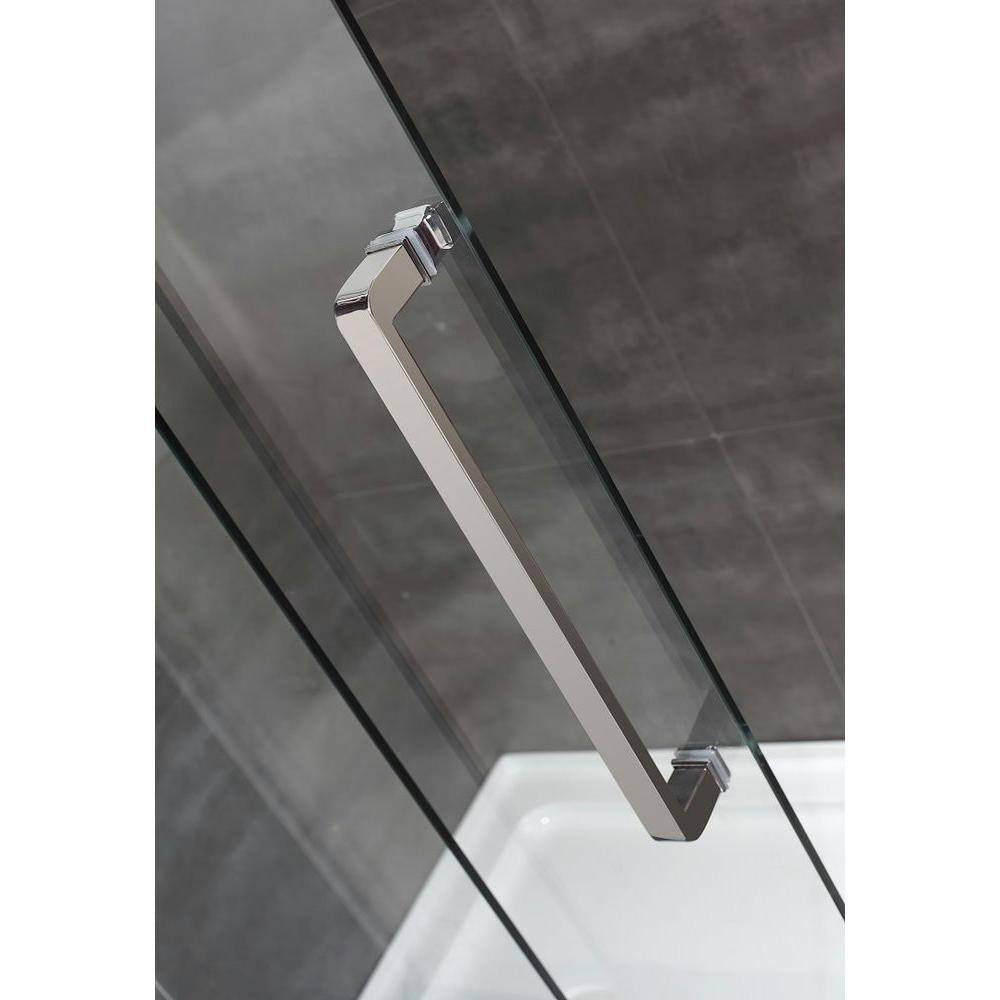 Moselle 48'' x 77.5'' Frameless Clear Tempered Glass Shower Door