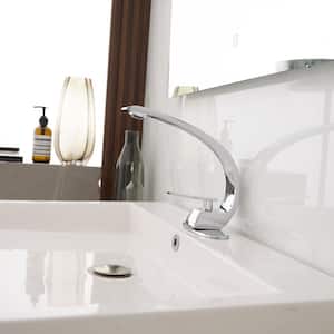 Single Hole Single-Handle Bathroom Faucet in Polished Chrome
