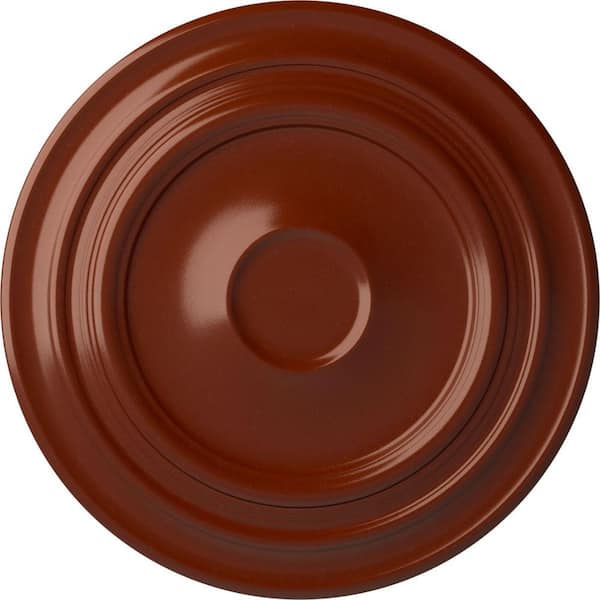 Ekena Millwork 32-5/8 in. x 1-1/2 in. Giana Urethane Ceiling Medallion (Fits Canopies up to 7-7/8 in.), Firebrick