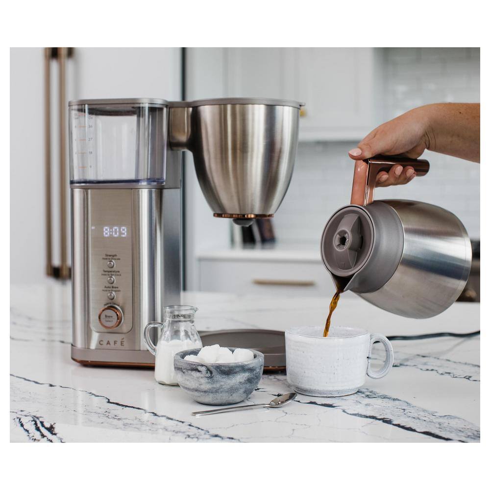 Stainless Steel Thermal Carafe Drip Coffee Maker with WiFi and Voice Control