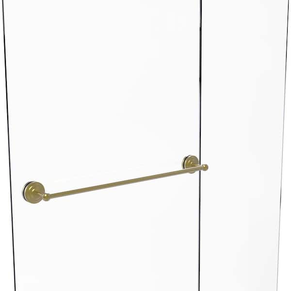 Allied Brass Que New Collection 24 in. Over the Door Single Towel Bar in Antique Pewter