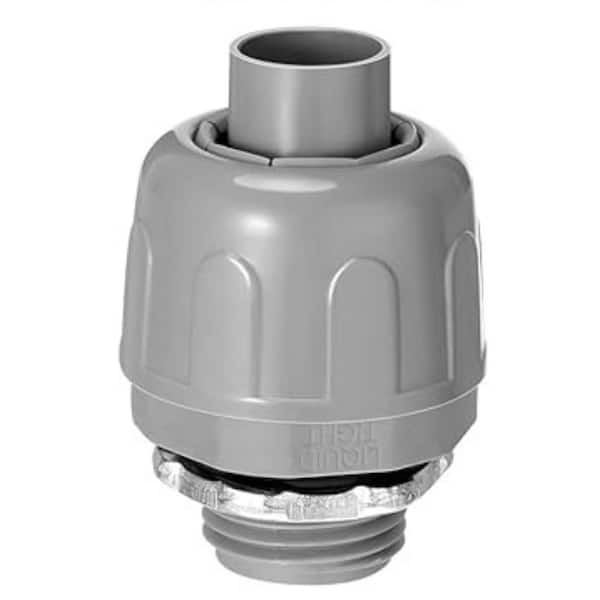 1/2 in. PVC Nonmetallic Liquid Tight Conduit 180° Connectors for Electrical Flexible Conduit Fittings (30-Pack)