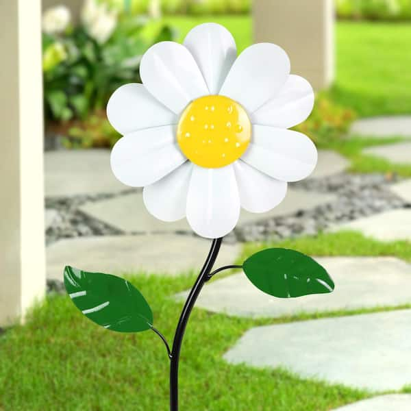 FRCOLOR 10Pcs Daisy Decor Garden Stake Decor Daisy Stakes Daisy