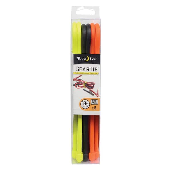 18 in. Gear Tie ProPack Assorted (6-Pack)