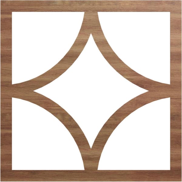 Ekena Millwork 0.25 in. x 38 in. x 38 in. Wood Medallion Moulding