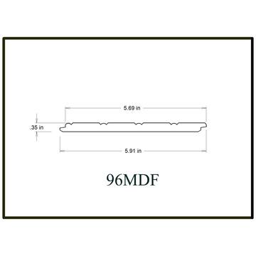 5/16 in. x 5-29/32 in. x 8 ft. MDF Wainscot Panel (3-Pieces)