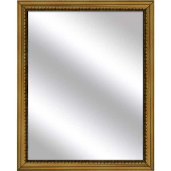 PTM Images Medium Rectangle Antique Gold Art Deco Mirror (30.75 in. H x 24.75 in. W)