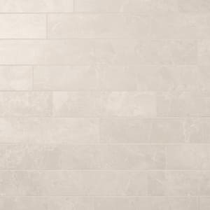 Palazzo Crema Beige 3.93 in. x 15.74 in. Semi-Polished Porcelain Floor and Wall Tile (6.88 sq. ft./Case)