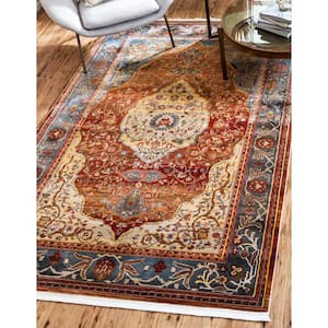 Baracoa Miramar Rust Red 5' 5 x 8' 0 Area Rug