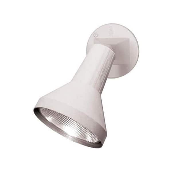 15" Outdoor Security Flood Light 1 Head with Heavy Duty Cast Aluminum Body 150W PAR38 Weather Proof White Finish