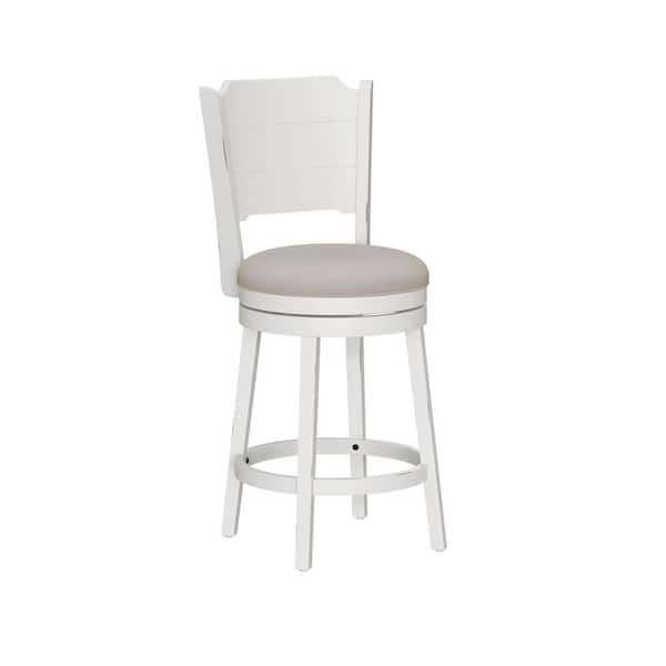 Clarion Sea White Swivel Counter Stool
