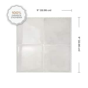 Zellige Oia Beige 9 in. x 9 in. Vinyl Peel and Stick Tile (2.22 sq. ft./ 4-Pack)