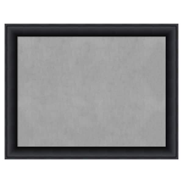 Amanti Art Nero Black 27 in. x 21 in. Framed Magnetic Board