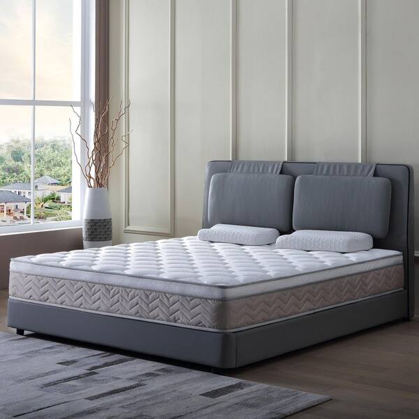 12 in. Hybrid Mattress in a Box, Gel Memory Foam & Pocket Springs