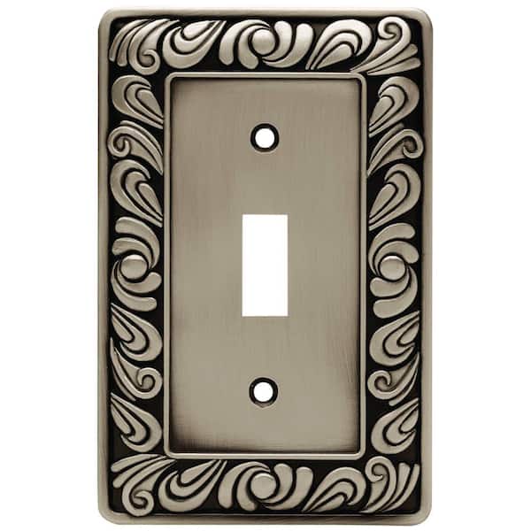 Liberty Pewter 1-Gang Toggle Wall Plate (1-Pack)