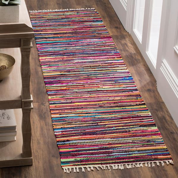 Rag Rug Multi 2 ft. x 5 ft. Striped Runner Rug