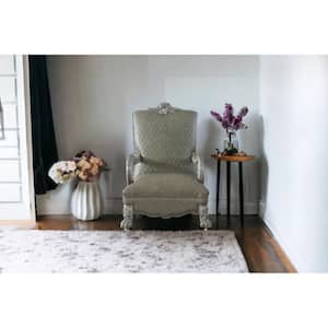 Bone Armchair Set of 1 with Nail head Trim