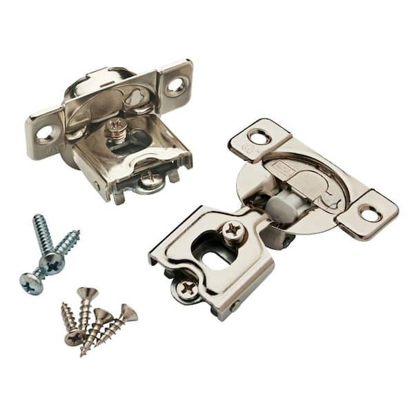 Furniware 10 Pack Soft Close Cabinet Hinges, 3D Adjustment Full Overlay Butterfly  Hinges Nickel Plated- 105 Degree, Hinges -  Canada